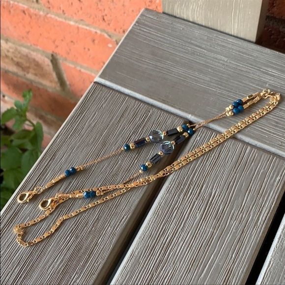 Eyeglass Neck Chain Bundle Holders with bead accents NWT 2 chains - Picture 3 of 3